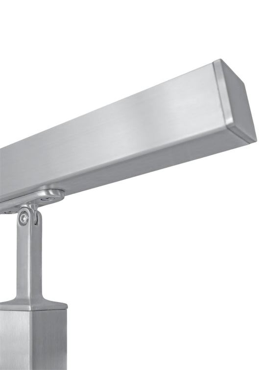 Ръкохватка 40х40х2 мм. от неръждаема стомана - Инокс