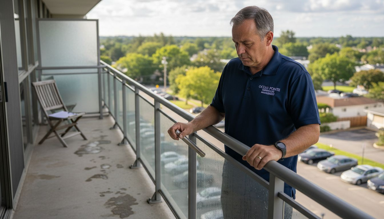 Comparing stainless steel and aluminum railings on balcony