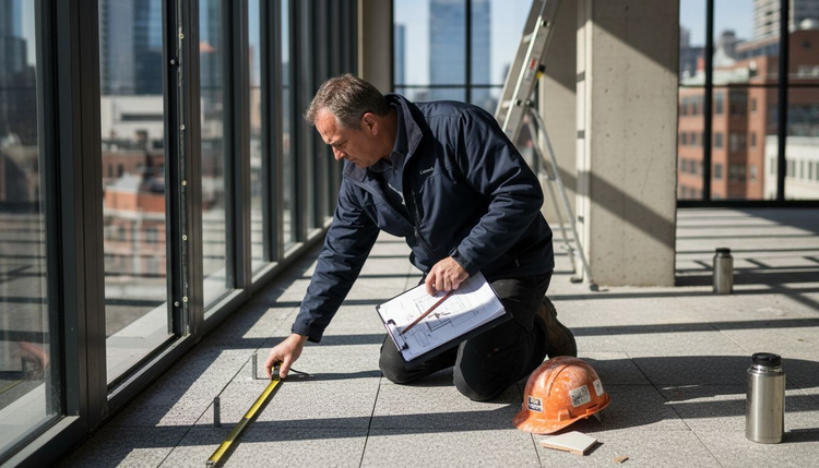 Manager measuring site for custom railings