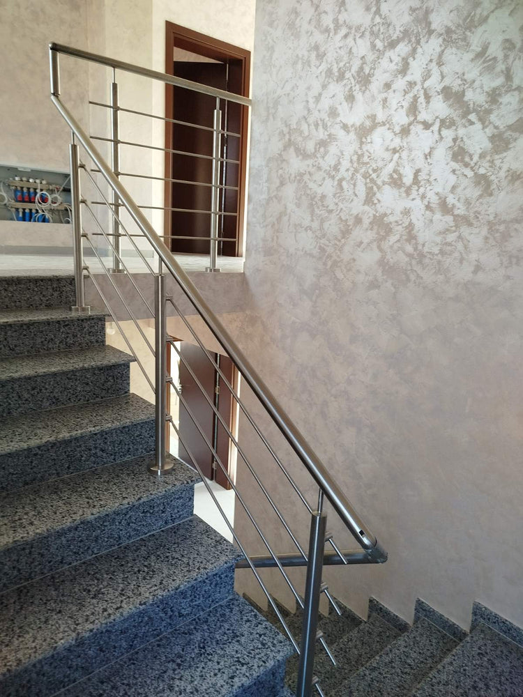 Иноксов парапет с хоризонтални струни – Бояна, София