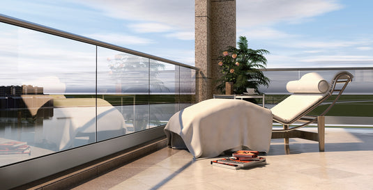 Алуминиеви профилни системи за стъклен парапет