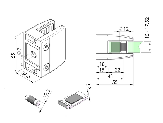 glass-clamp-rect-65x55-prav чертеж