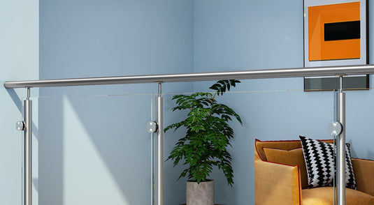 Квадратен челен държач за стъкло 6–12.76мм – Инокс